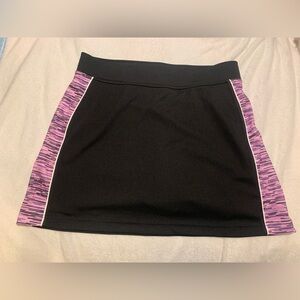made for life Black Skort with Pink Patterned Side Panels